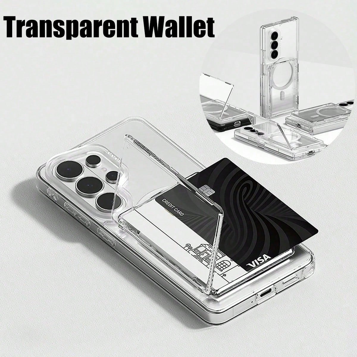 Document Holder Stand - 1 pièce : étui portefeuille transparent