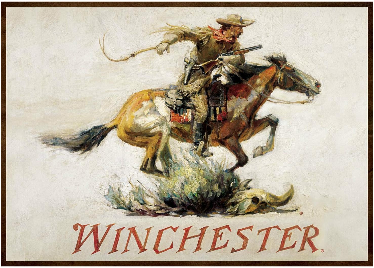 Home Office Or - Plaque en métal vintage décorative Winchester