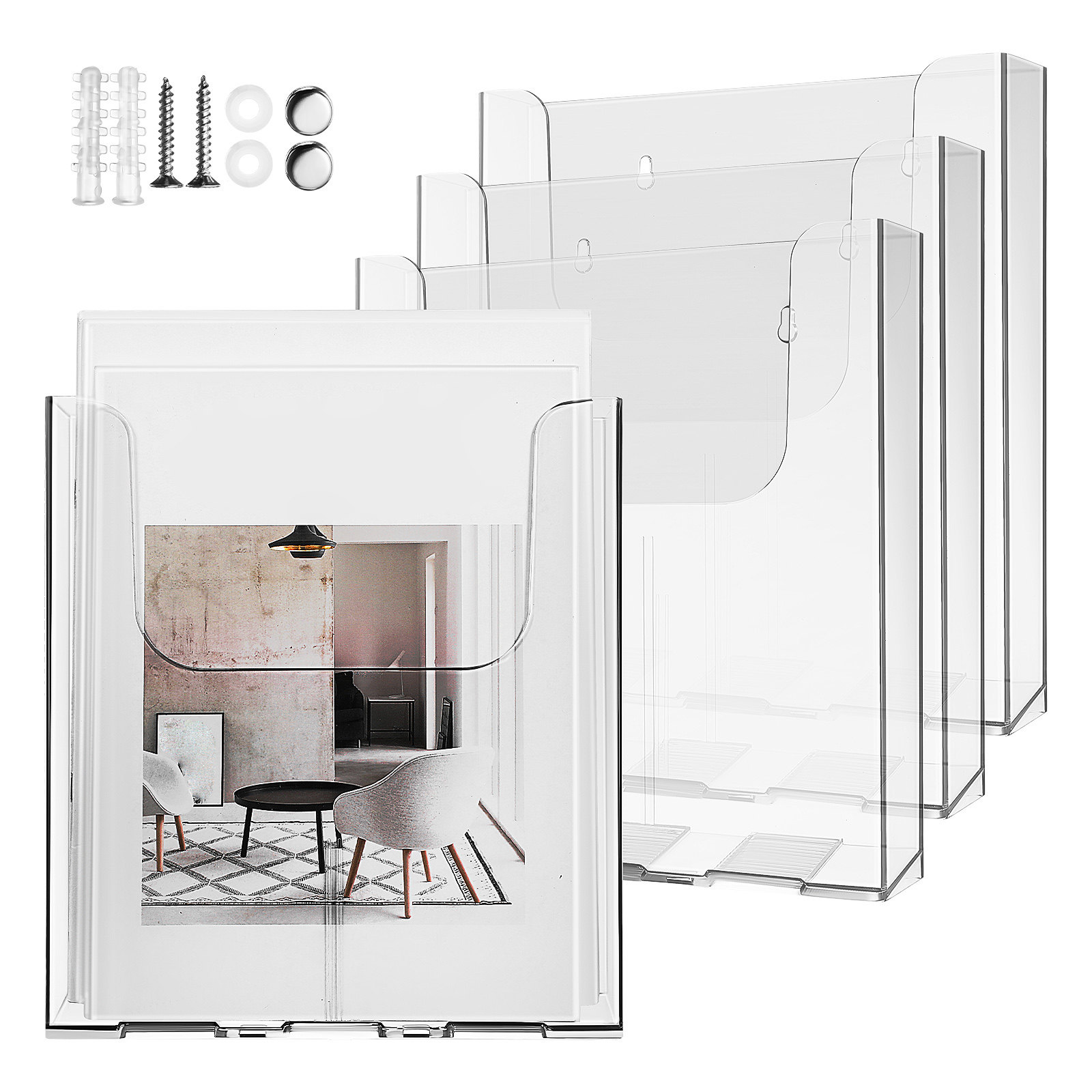 4 pièces, présentoir mural en  - Document Holder Stand avis et prix