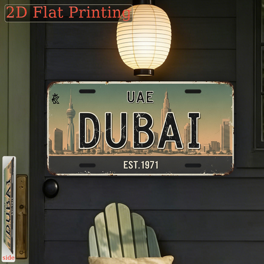 Plaque murale vintage en métal - Home Office Dubai avis et prix
