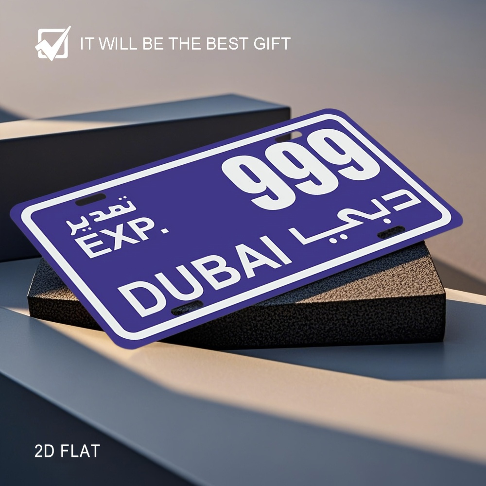 Plaque d'immatriculation vinta - Home Office Dubai avis et prix